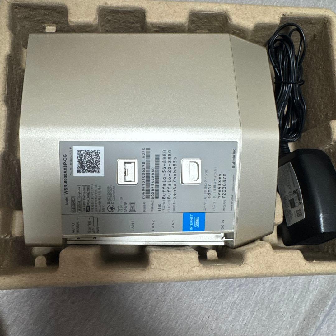 バッファロー WiFi WSR-6000AX8