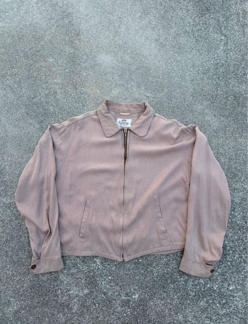 ニ*ク様 50s CAMPUS rayon gabardine jacket 絣