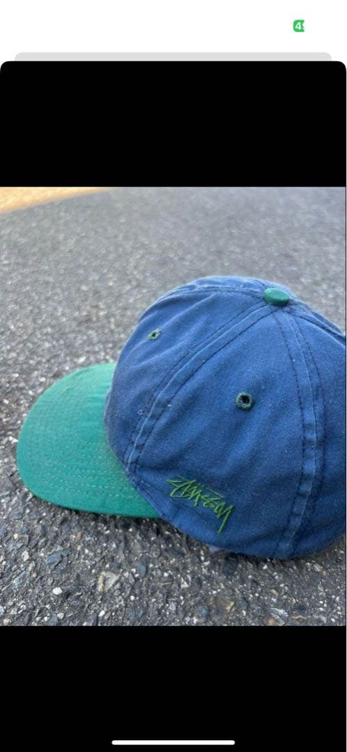 。*様 90's USA製　ステューシー　STUSSY 6パネル 2トーンキャ