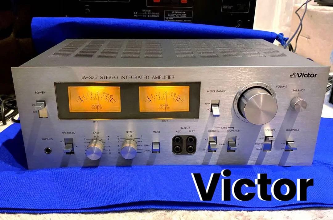 Victor プリメインアンプJA-S35 ビクター パワーメーターLED
