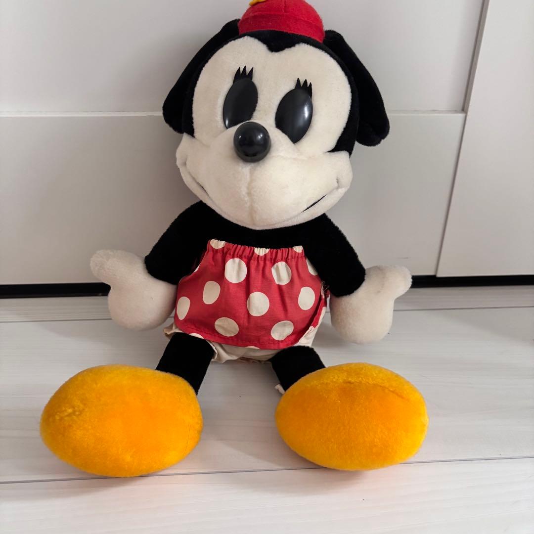 レトロ　ディズニーリゾート　ディズニーランド　ぬいぐるみ　ミッキーマウス　ミニー