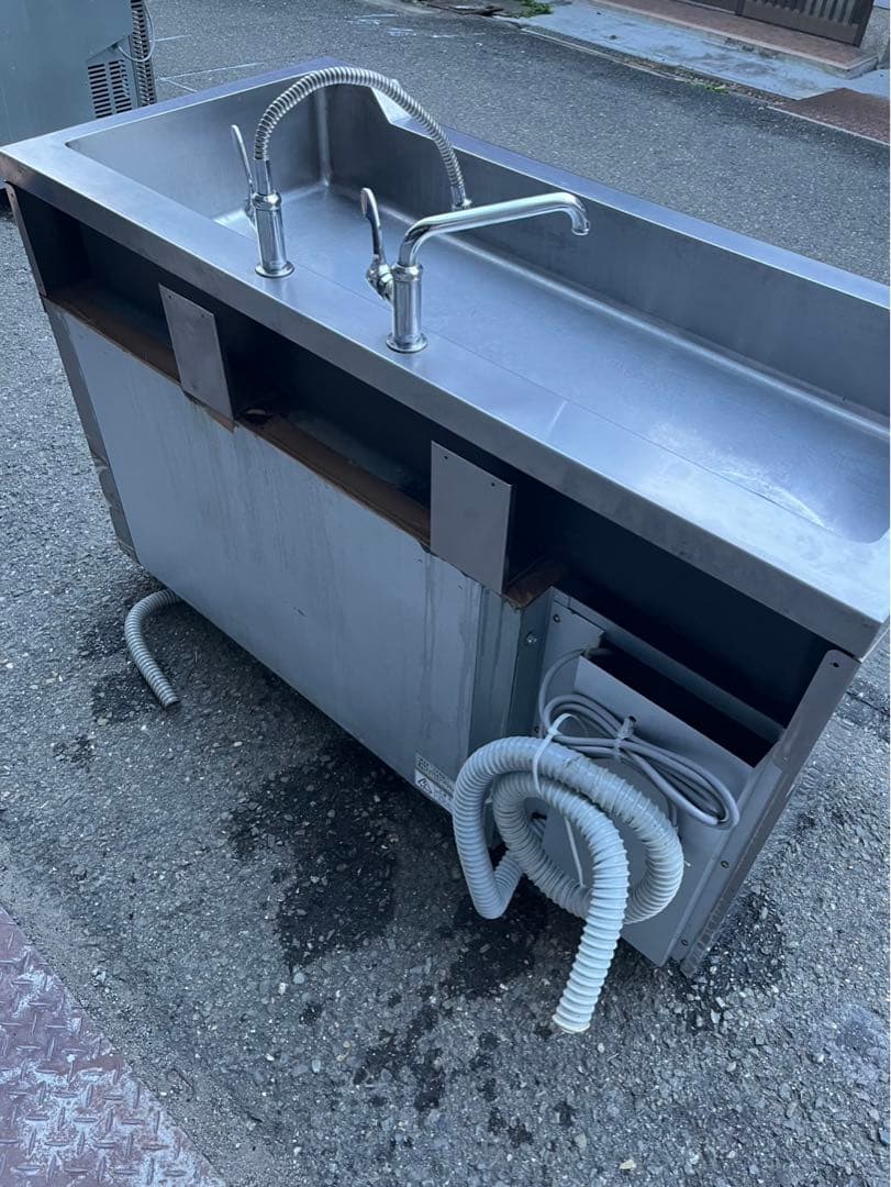 22年 業務用 フクシマ 舟形シンク コールドテーブル LNC-120RM-SC