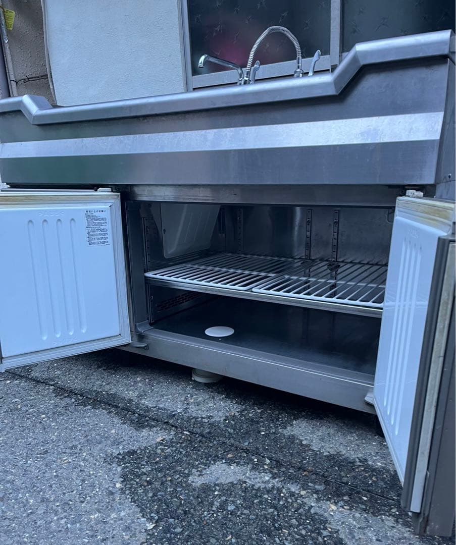 22年 業務用 フクシマ 舟形シンク コールドテーブル LNC-120RM-SC