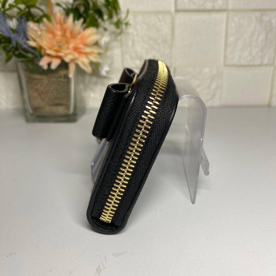 超美品 Ferragamo ヴァラ リボン ケース ブラック カード