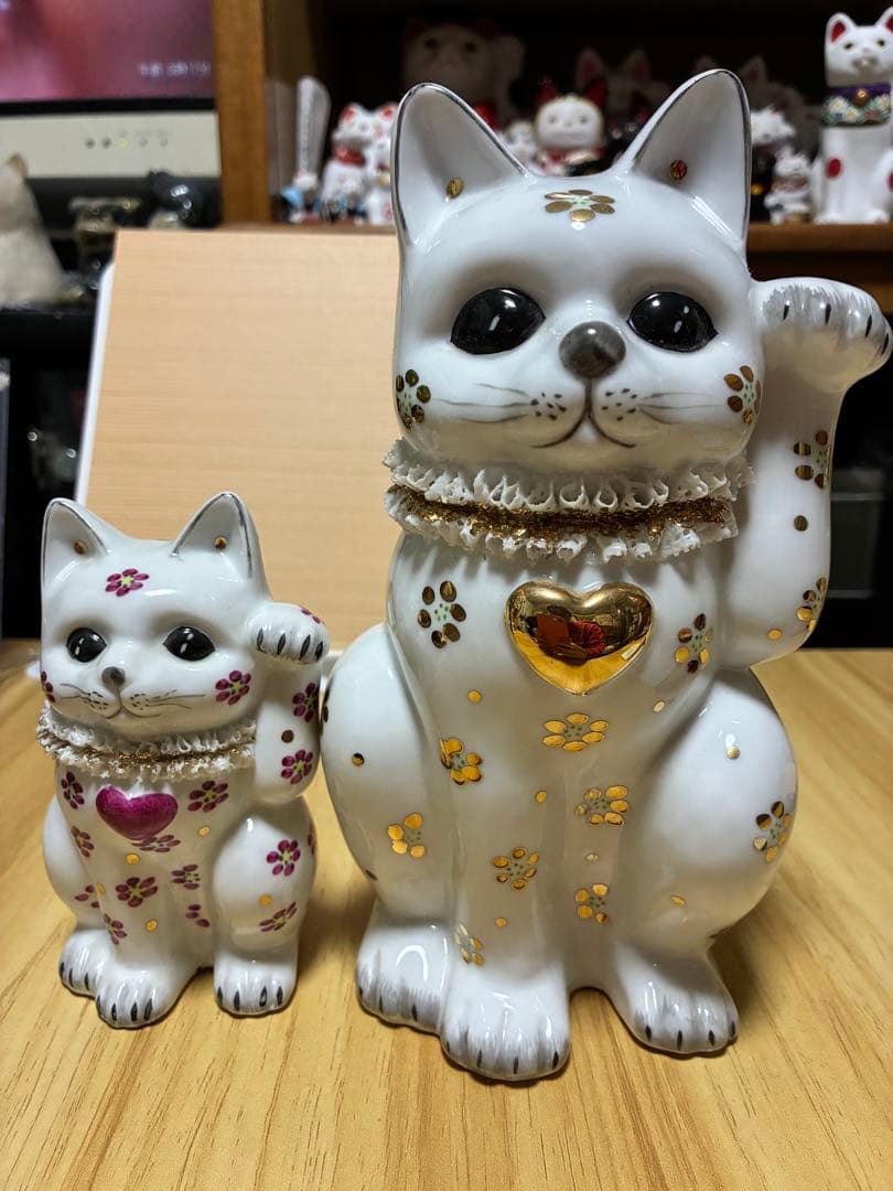  PORCELAIN 招き猫　セット