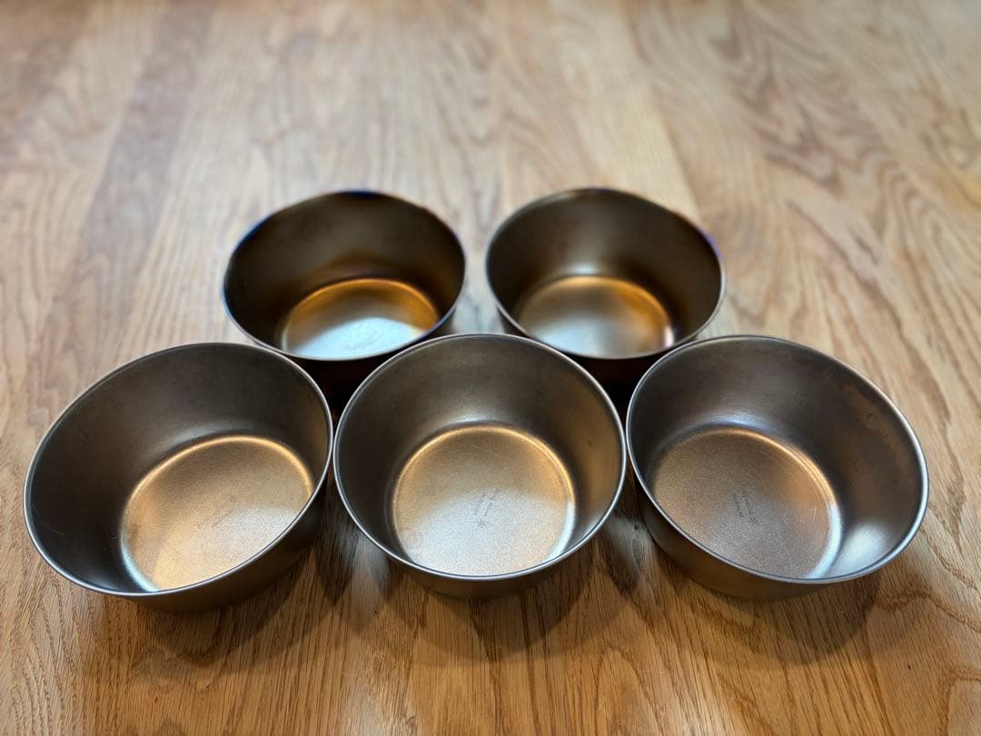 スノーピーク トレックチタンボウル プレート 5個セット