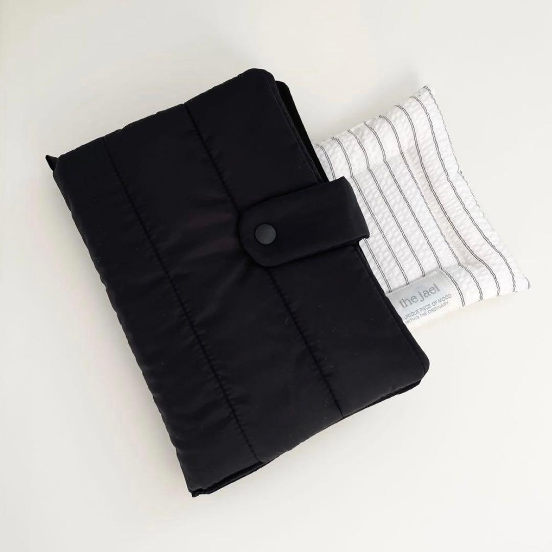 早い者勝ち　韓国　バインダー　カバー　貯金　現金管理　ブラック　コースター