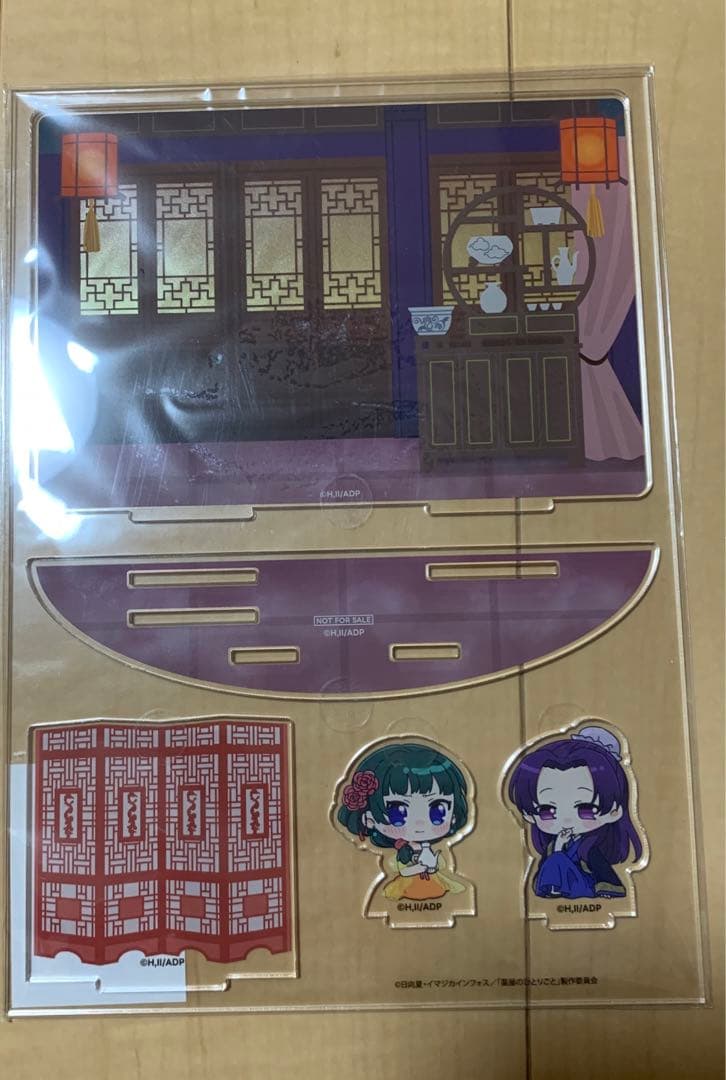 薬屋のひとりごと アクリルジオラマ くじ引き堂 ボーナスチャレンジ　猫猫　壬氏