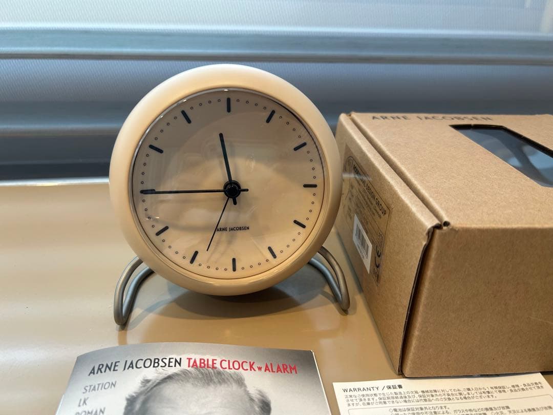 美品 ARNE JACOBSEN アルネ・ヤコCITY HALL 置き時計