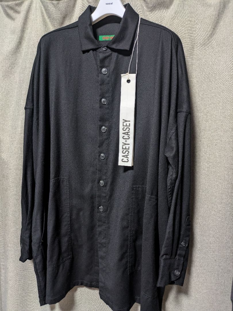 casey casey M ウールカシミア シャツコート