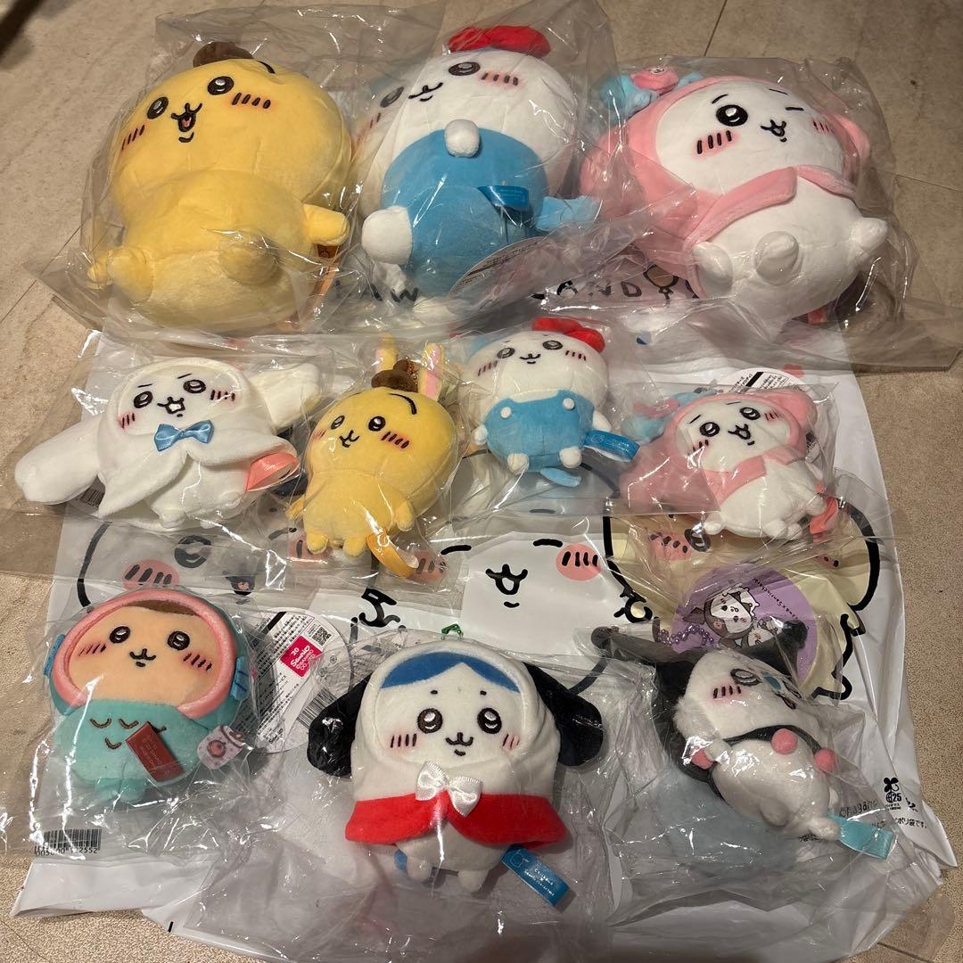 ちいかわ サンリオ ぬいぐるみ ぷちミニマスコット 計10点　フルコンプリート