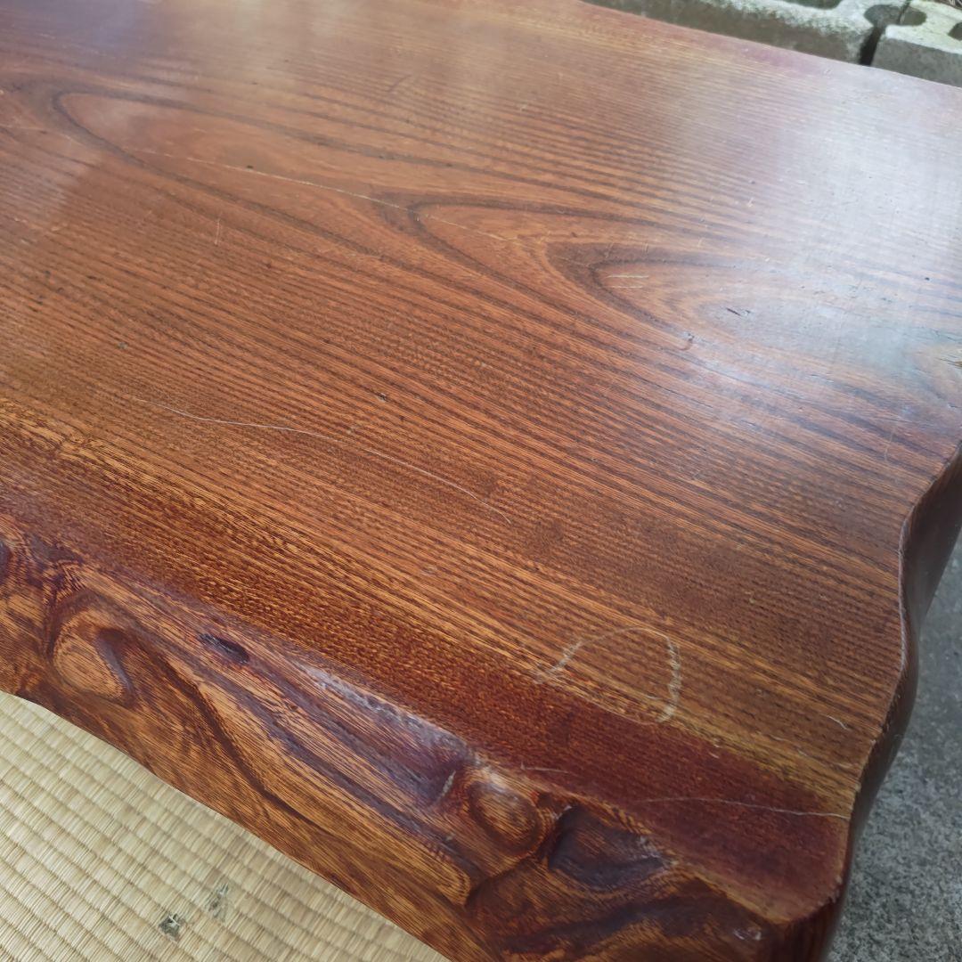 昭和レトロ　無垢材　小型座卓　ちゃぶ台　古民家　当時物