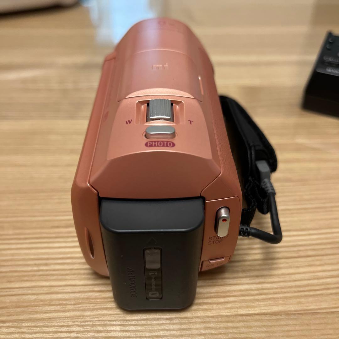 SONY HDR-CX670 ビデオカメラ 本体 ローズゴールド　充電器　ピンク