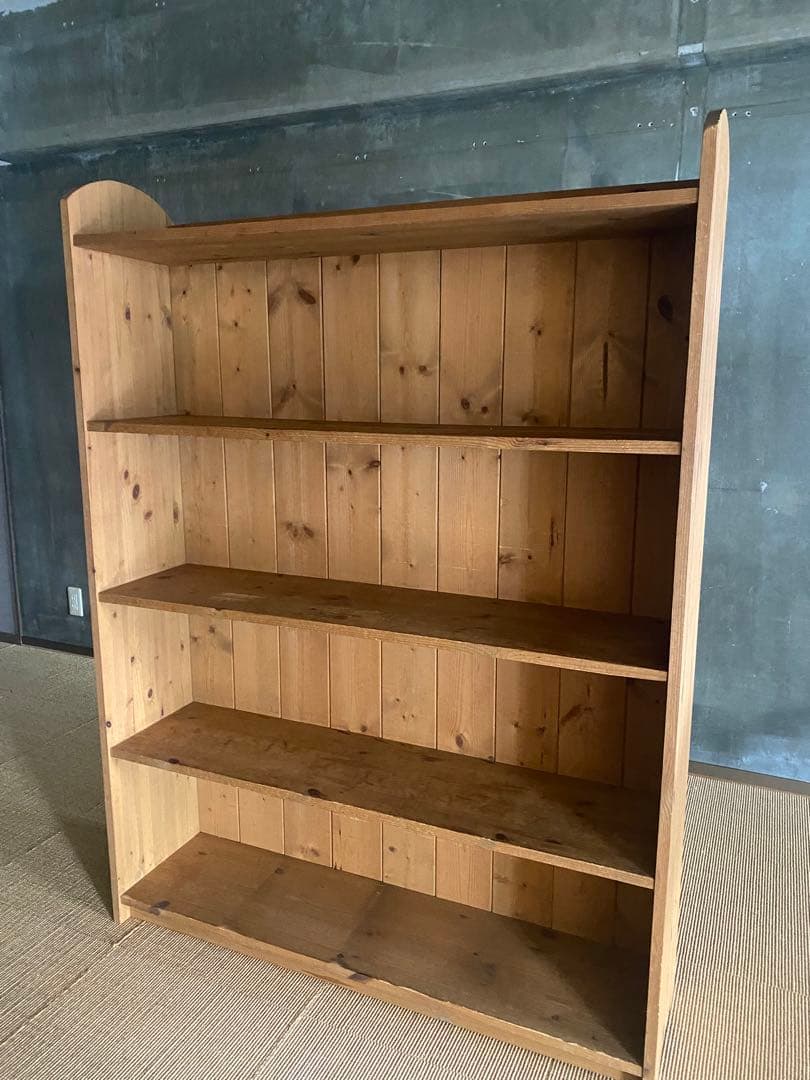 木製4段本棚 ナチュラルウッドカラー