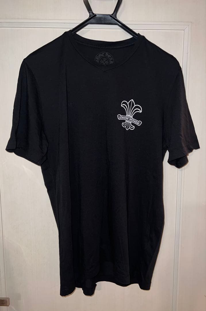 クロムハーツ　BSフレア Vネック 半袖Tシャツ カットソー ブラック　L