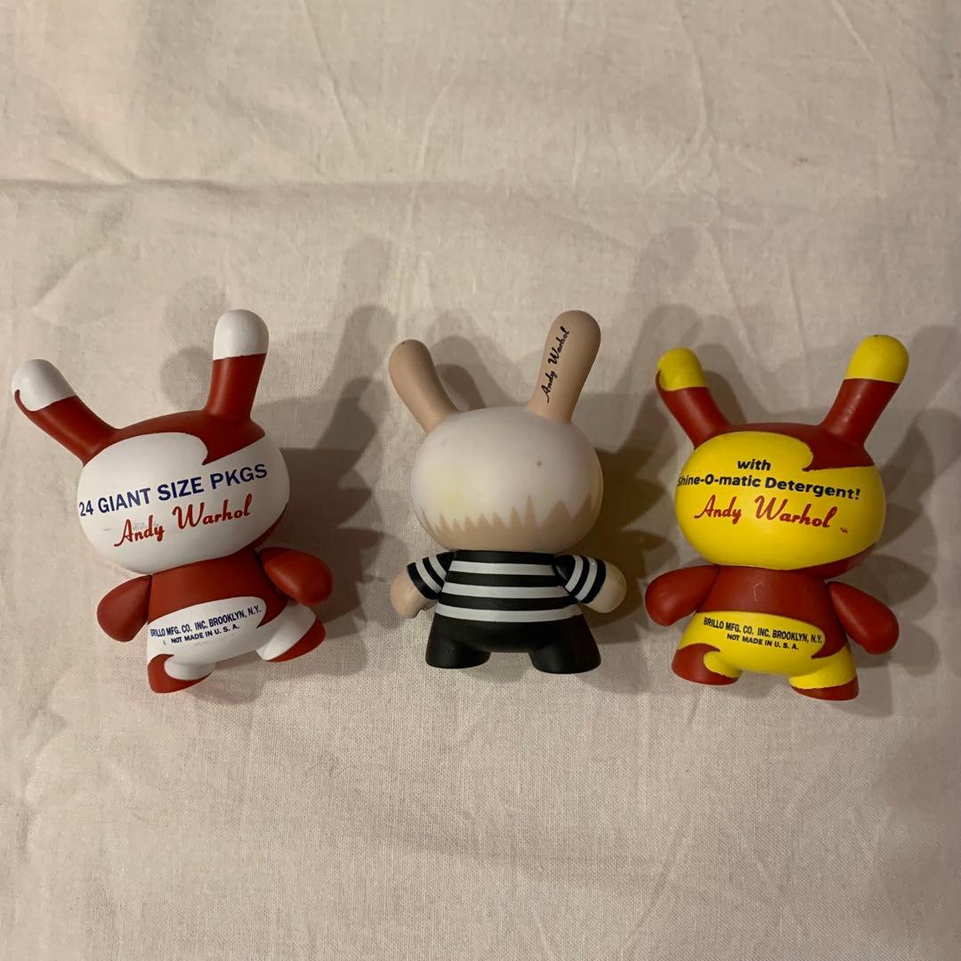 Andy Warhol Brillo Dunny フィギュア ウォーホル　3体