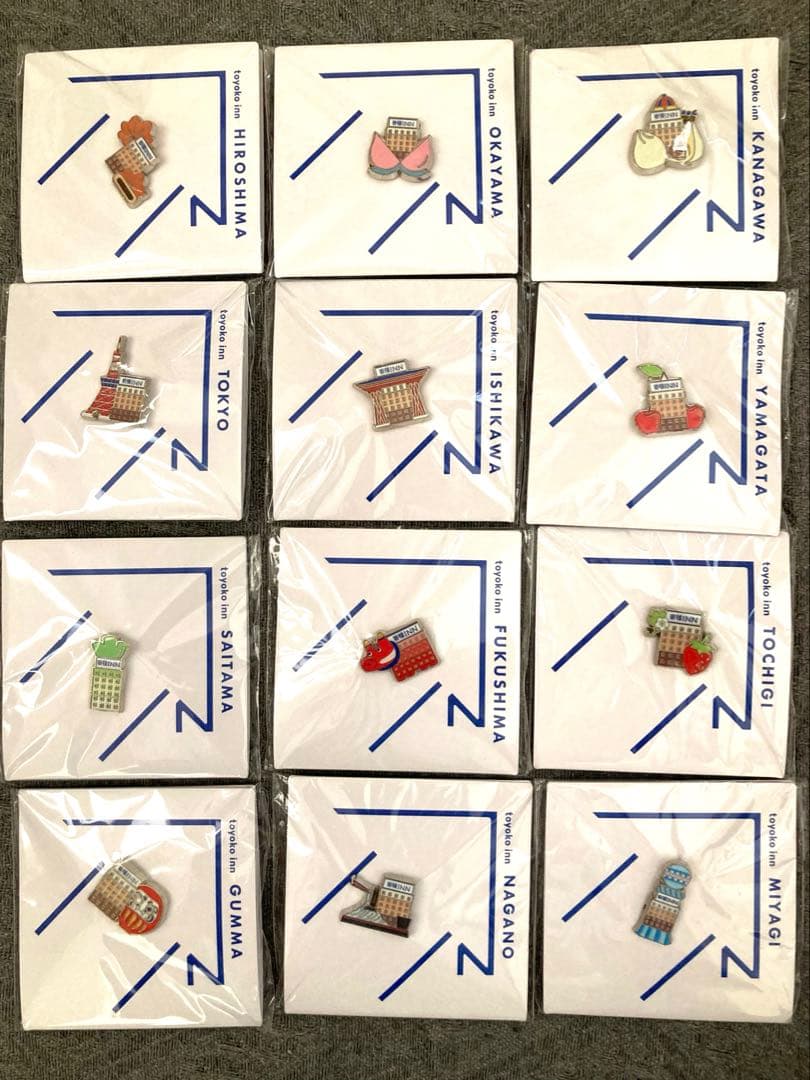 東横イン ご当地GENKIバッジ 12種類セット