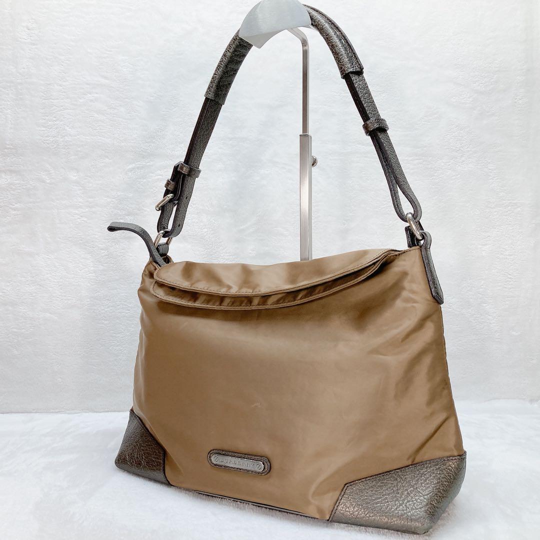 ✨美品✨BURBERRY バーバリー ワンショルダーバッグ ナイロン ロゴ