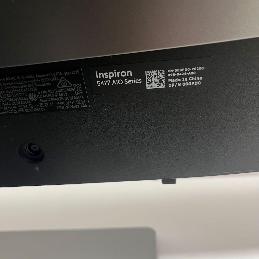 Windowsデスクトップ DELL Inspiron 5477 Win10 i7 12GB 1TB PC