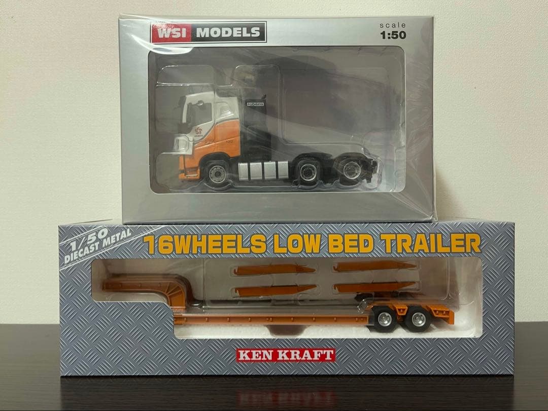 ケンクラフト1/50 ボルボFH4 6×4 & トレーラー　　　内宮運輸カラー