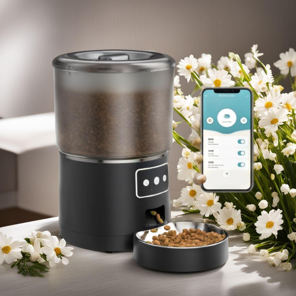 自動給餌器　ペットの健康管理 遠隔操作　多機能