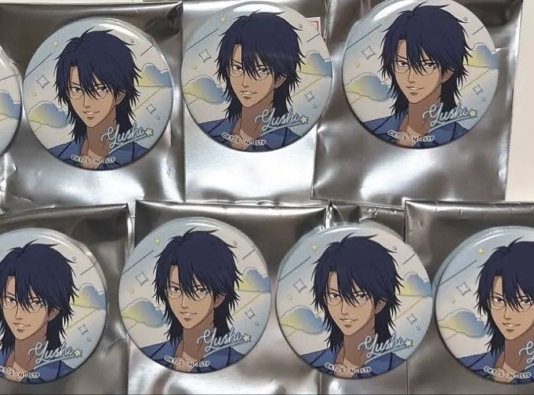 新テニスの王子様　忍足侑士　ドンキ　缶バッジ7点セット