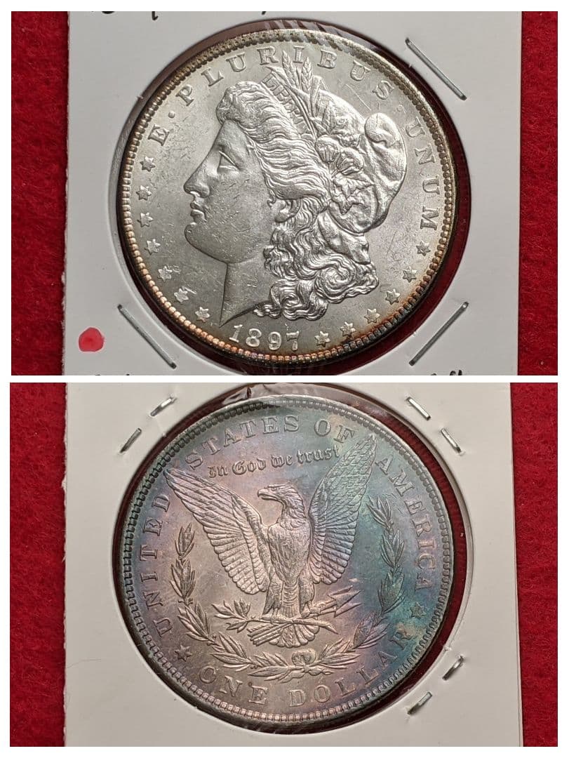 B*k様 1897年 アメリカ $1 銀貨 モルガン Morgan ドル 古銭