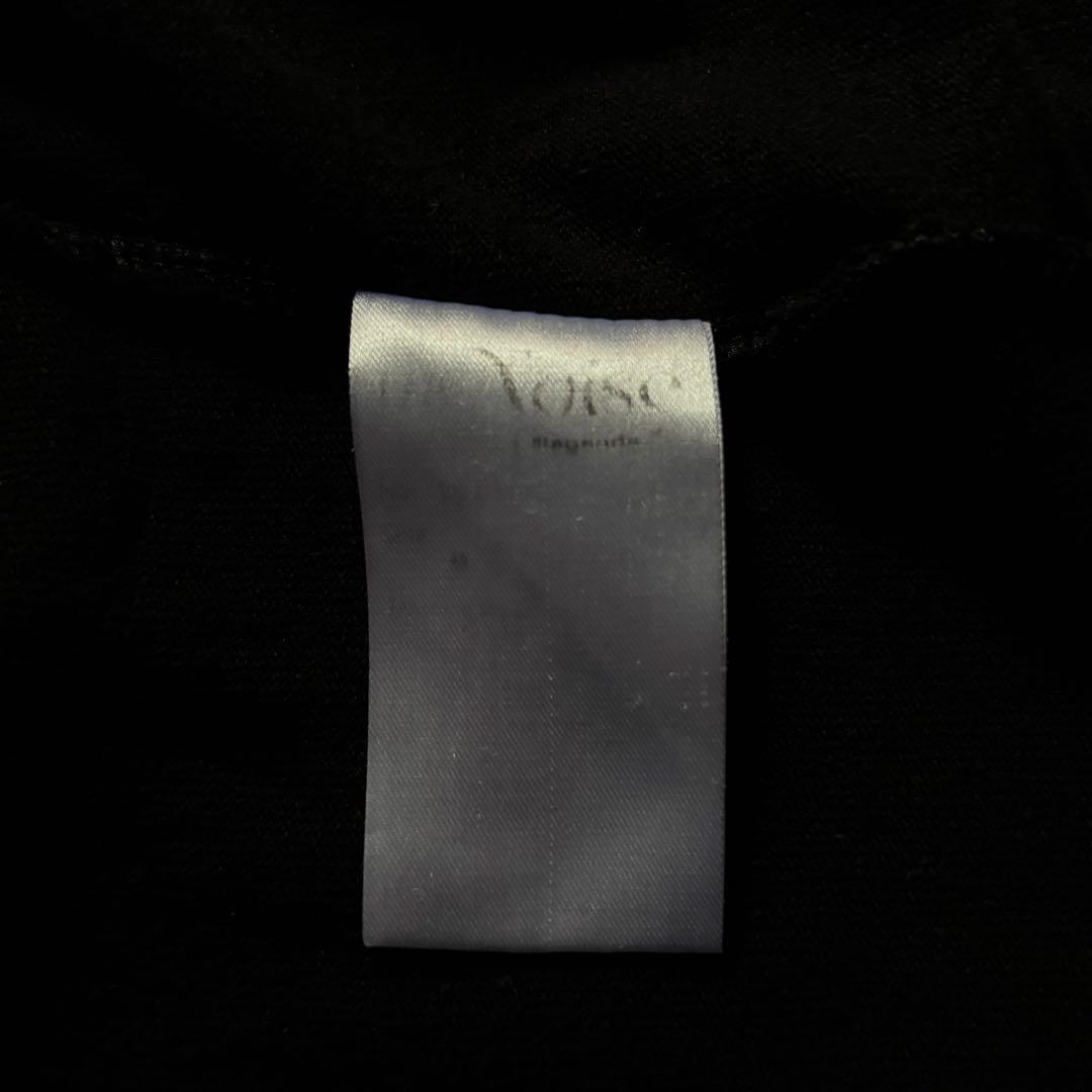 【韓国製】 レジェンダ アーチローズ刺繍Tシャツ 薔薇 ブラック フリーサイズ