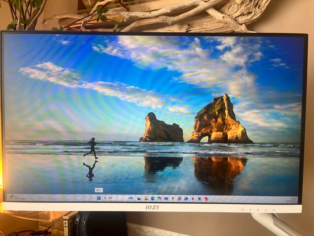 【はなか】MSIモニター2枚＆アームセット 27インチフルHD