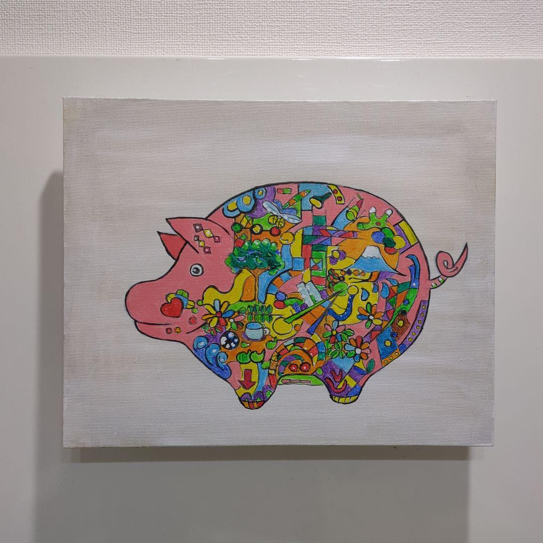 抽象画　絵画　作品名　まもるもの