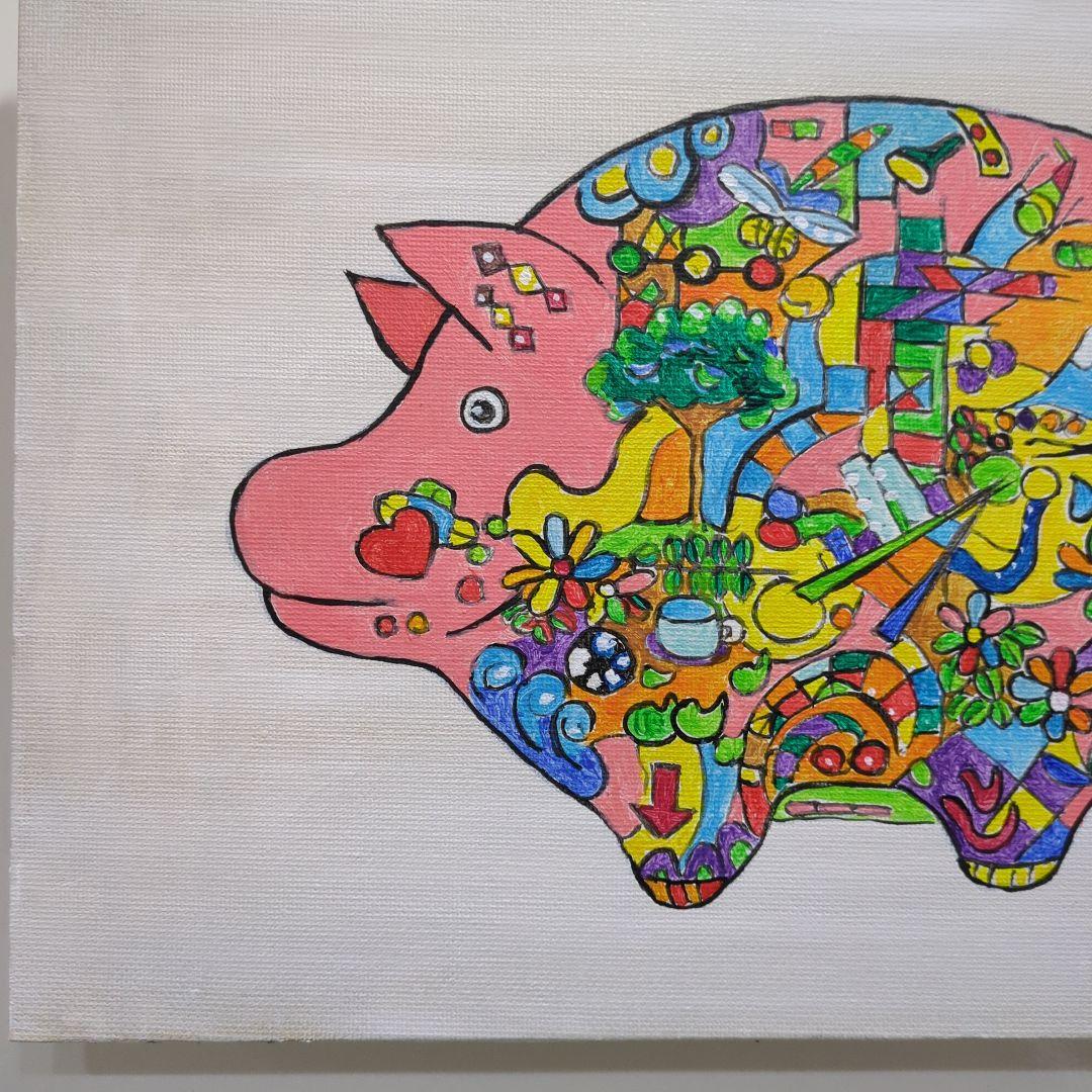 抽象画　絵画　作品名　まもるもの