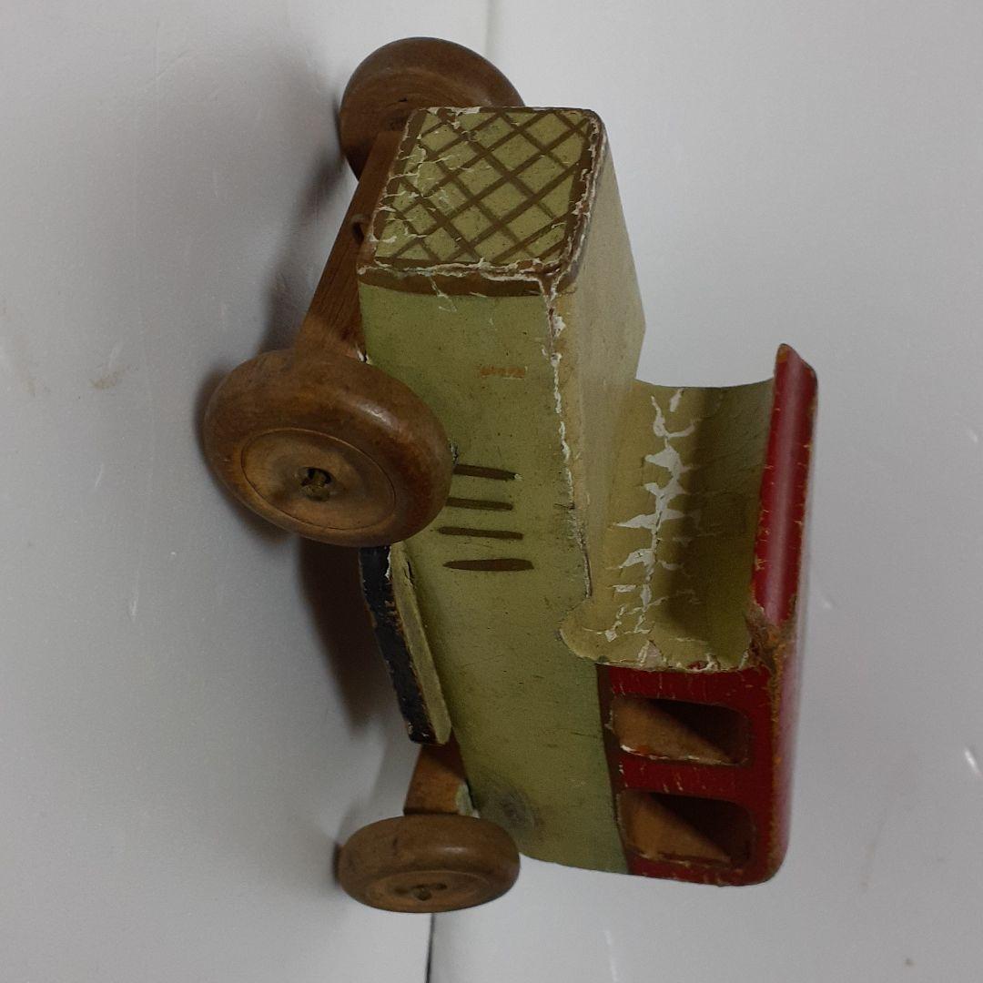 アンティーク木製　自動車　珍品