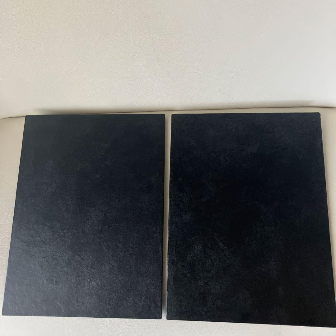 杉田明彦　スレート折敷　2点