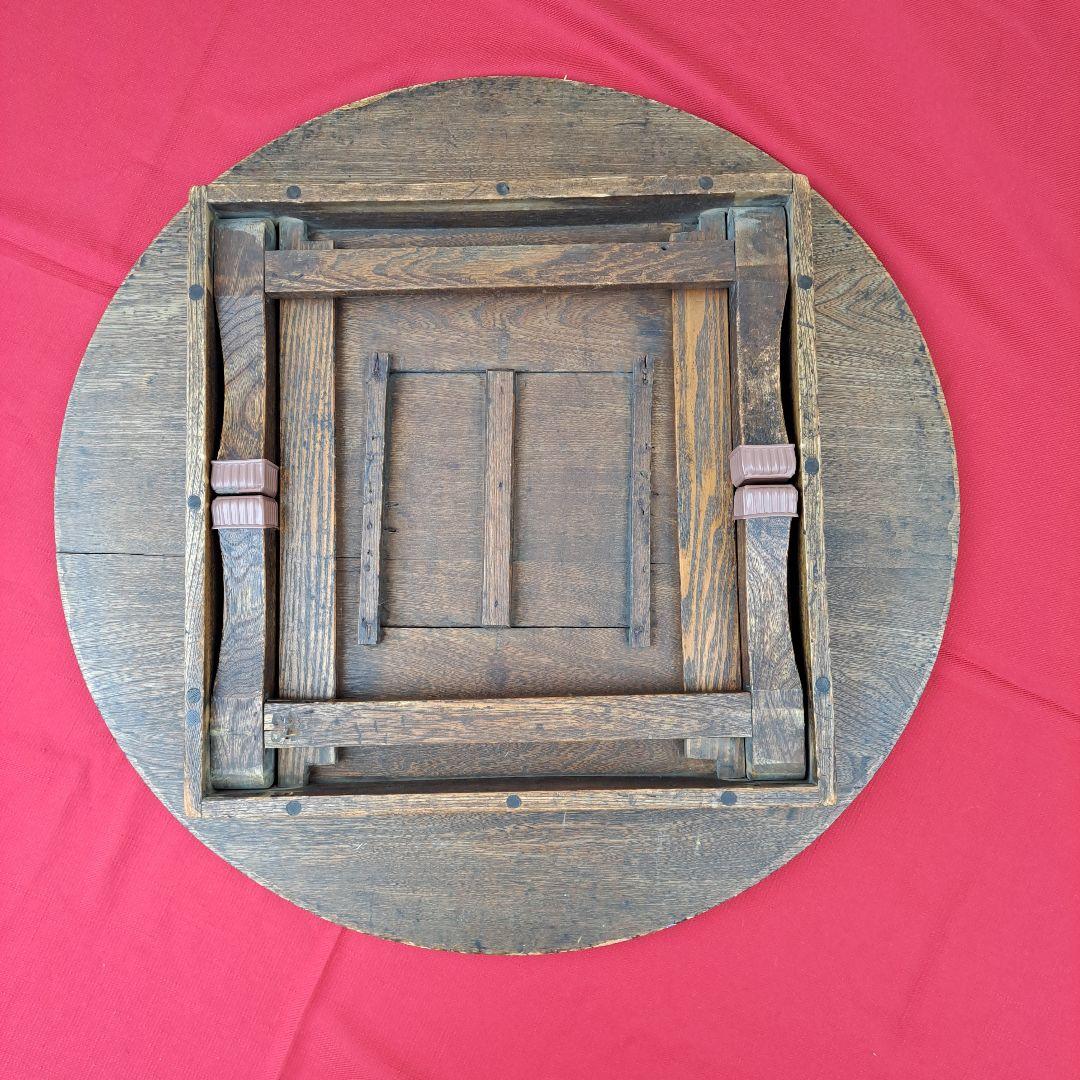 ♦️100年前♦️ちゃぶ台♦️丸型♦️時代物♦️希少骨董品♦️折り畳み式♦️