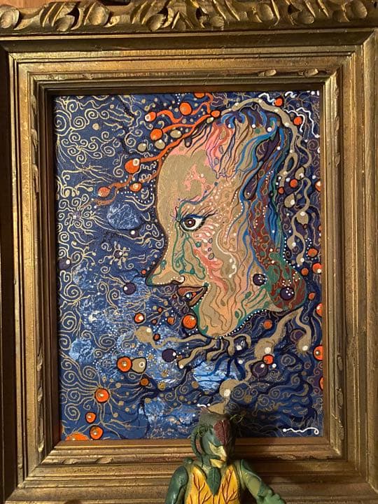 油彩　画家Y KIDAの銘有