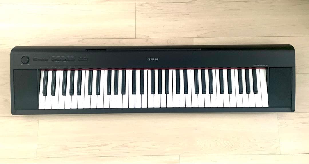 YAMAHA piaggero NP12B 電子キーボード ピアノソフトカバー付