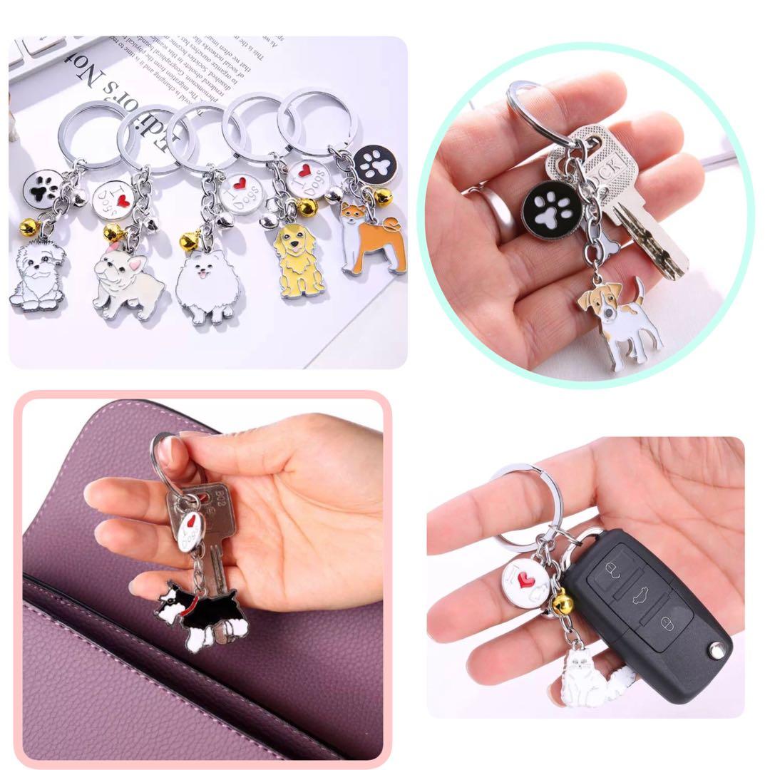 犬 ダックスフンド チャーム レディース キーホルダー  ダックス アクセサリー