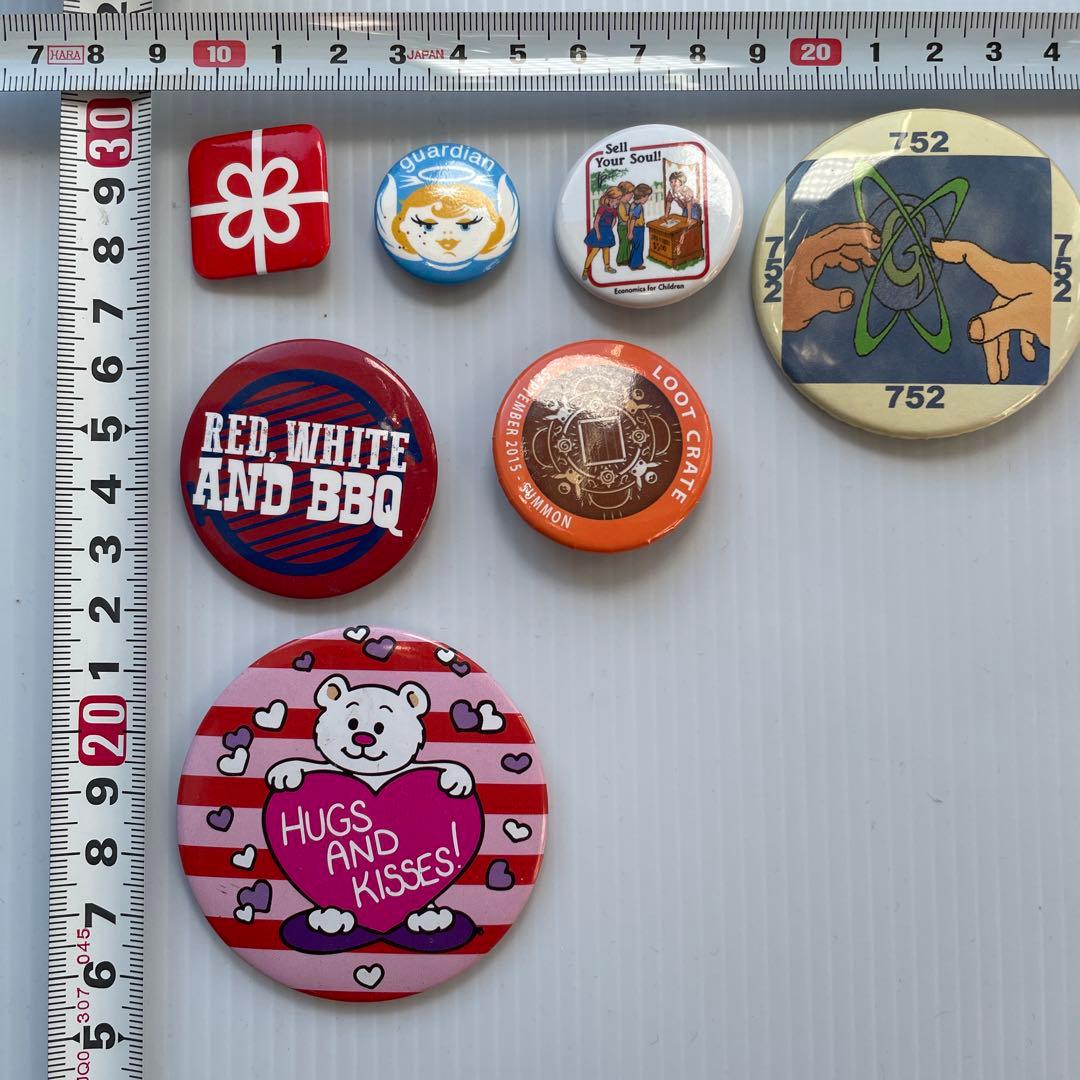 【83個セット】 アメリカ 缶バッジ まとめ ビンテージ アメリカ雑貨