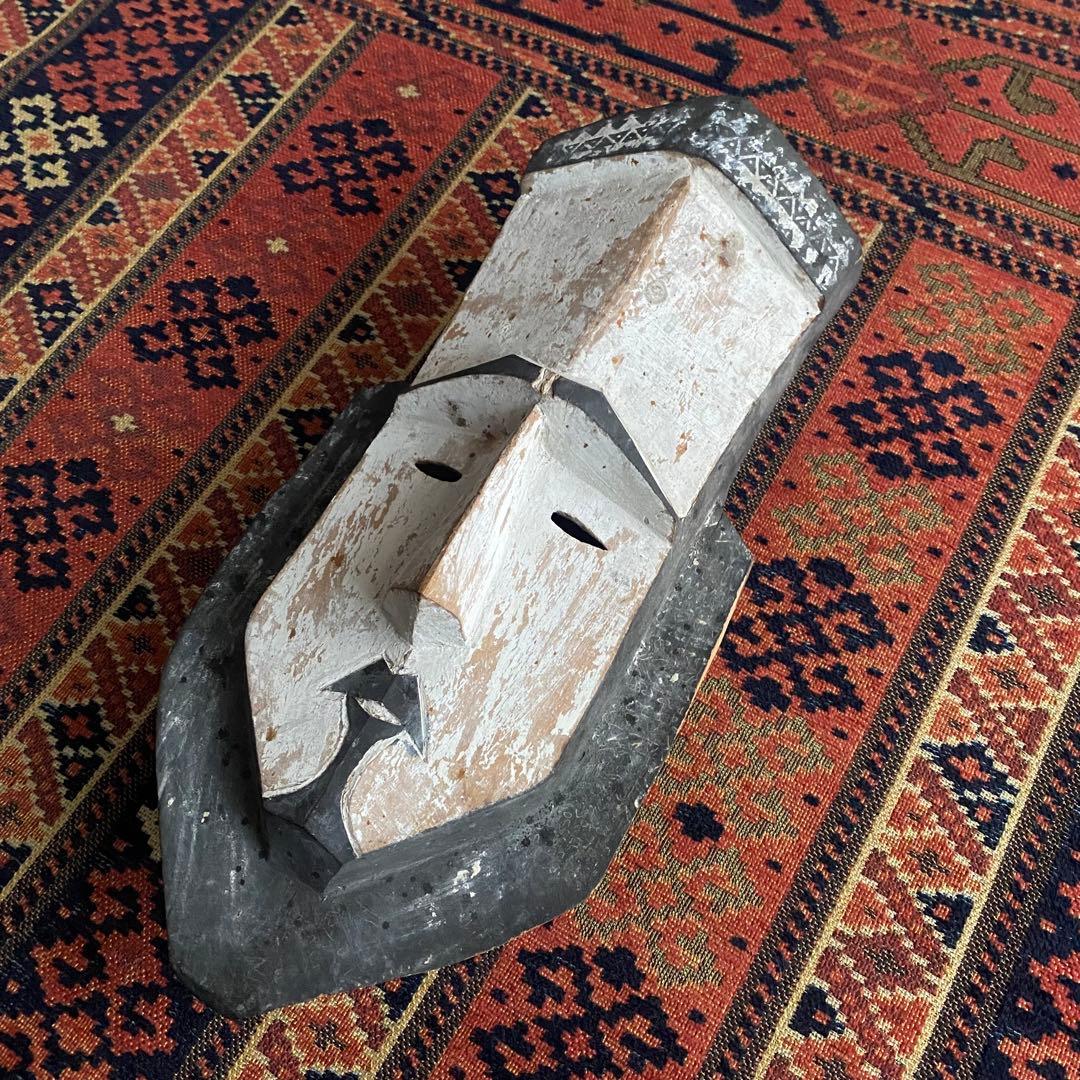 タプアヌマスク　タプアヌ　ミクロネシア　木製彫刻　民藝　古美術　プリミティブ