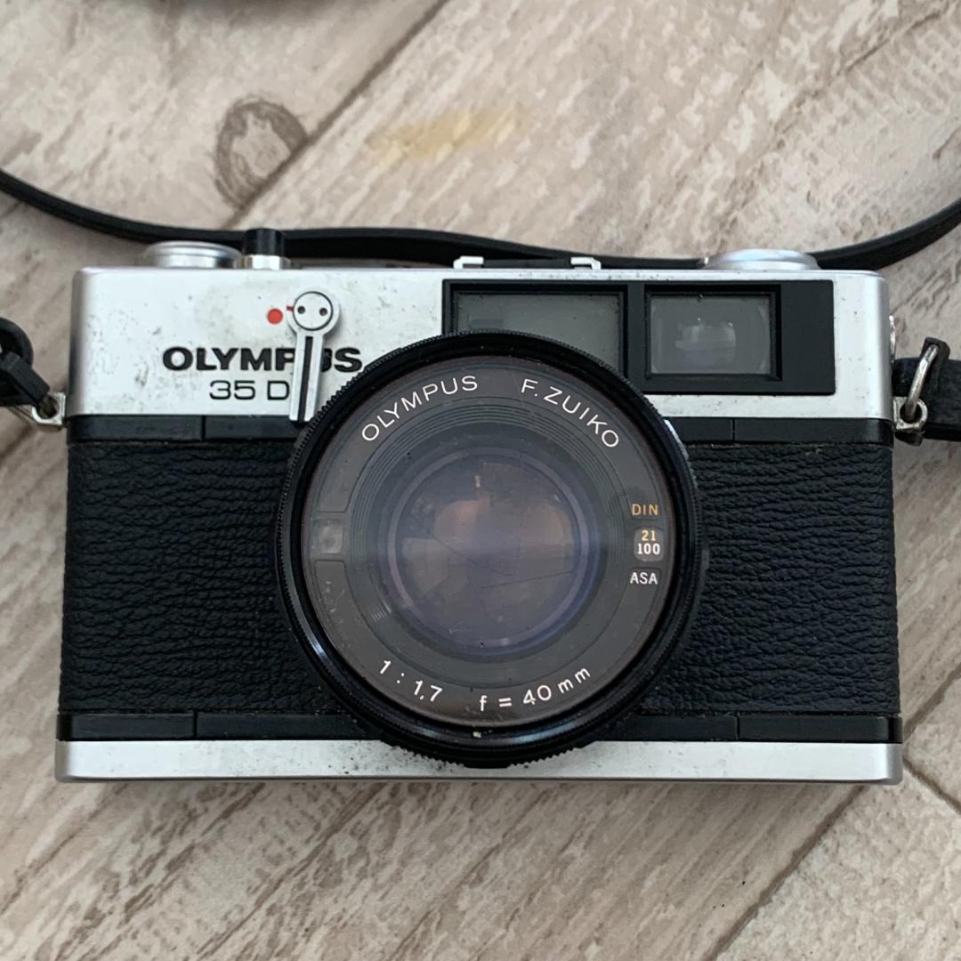 【現状品】OLYMPUS 35DC フィルムカメラ ストラップ付 オリンパス