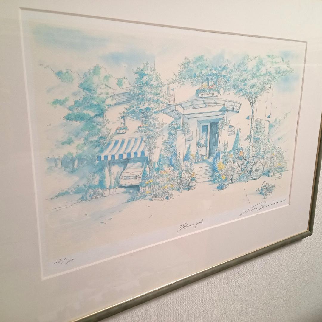 内田新哉 リトグラフ FLOWER POT（フラワー・ポット） 限定28/300