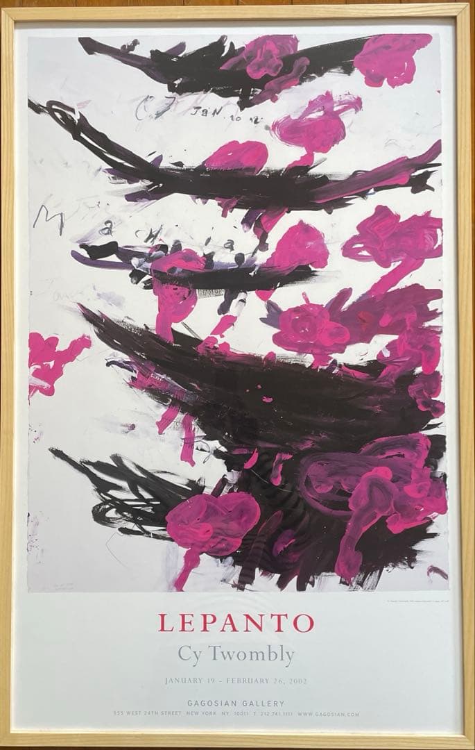 CY TWOMBLY サイ　トゥオンブリー　ポスター　額装品