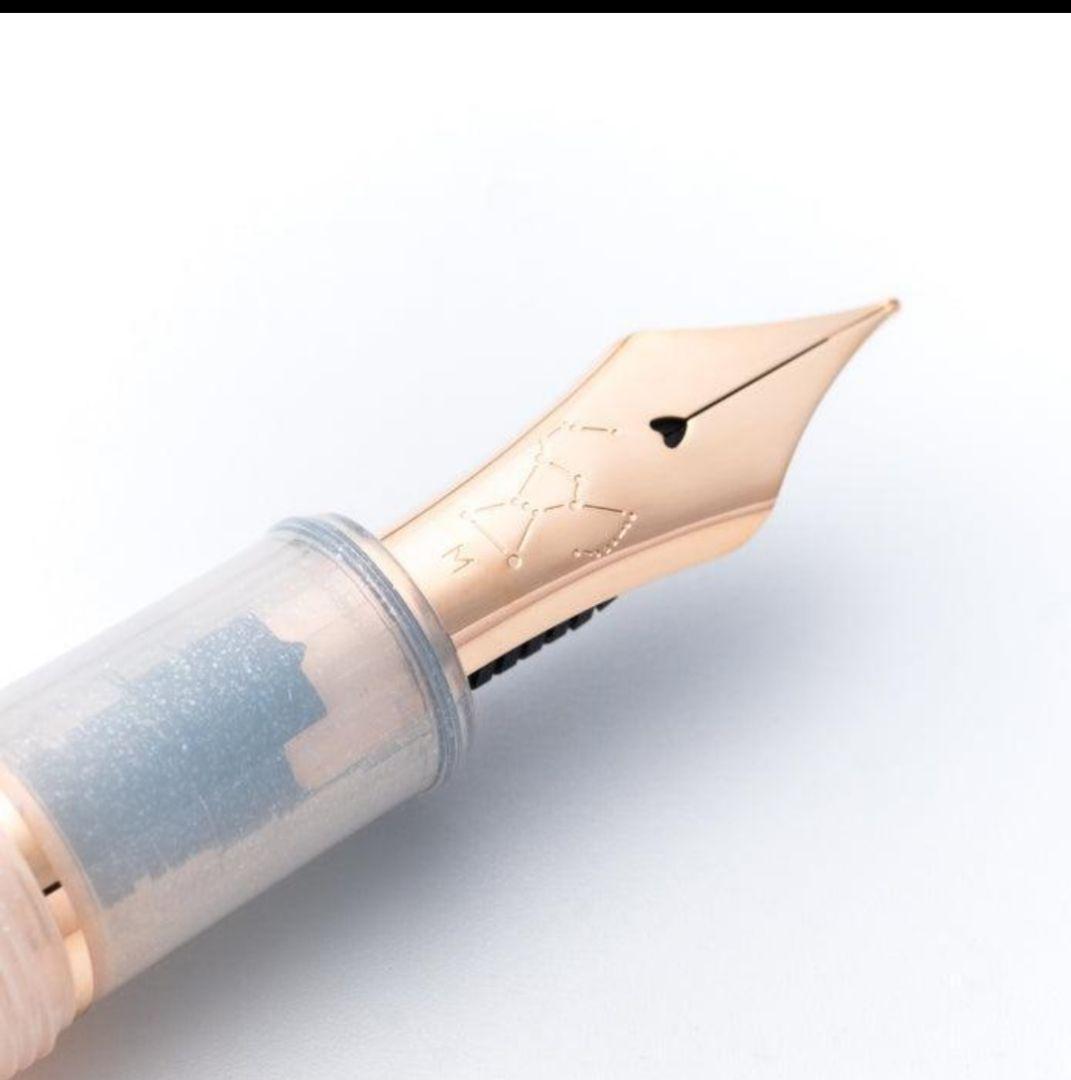 八文字屋 万年筆 初雪 極細字EF