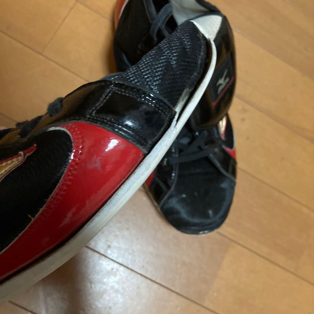 Mizuno ボクシングシューズ 黒/赤/金