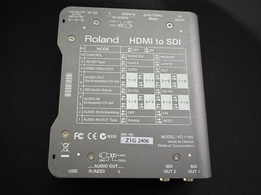 Roland VC-1-HS HDMI to SDI コンバーター