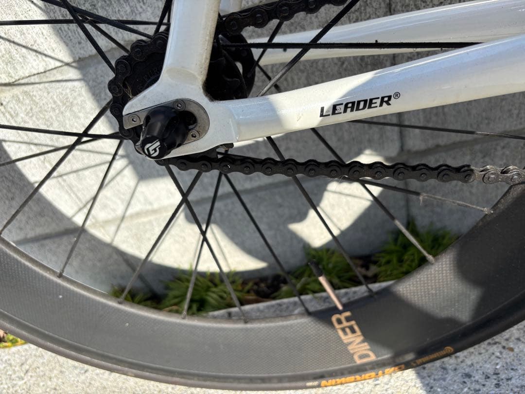 【まもなく出品終了】LEADER 735 ピストバイク フルカーボンホイール