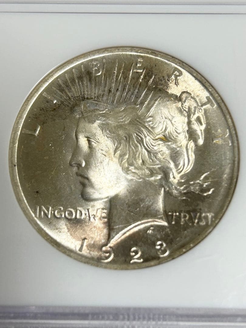 1923 アメリカ ピースダラー 銀貨 NGC MS64 アンティーク 古銭