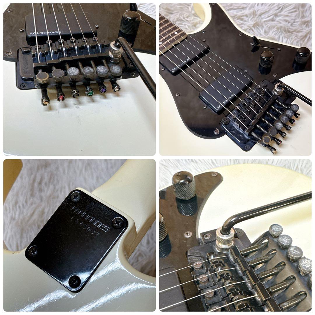 Lシリアル FERNANDES FR-75 白ロゴFGI 2ハムバッカー