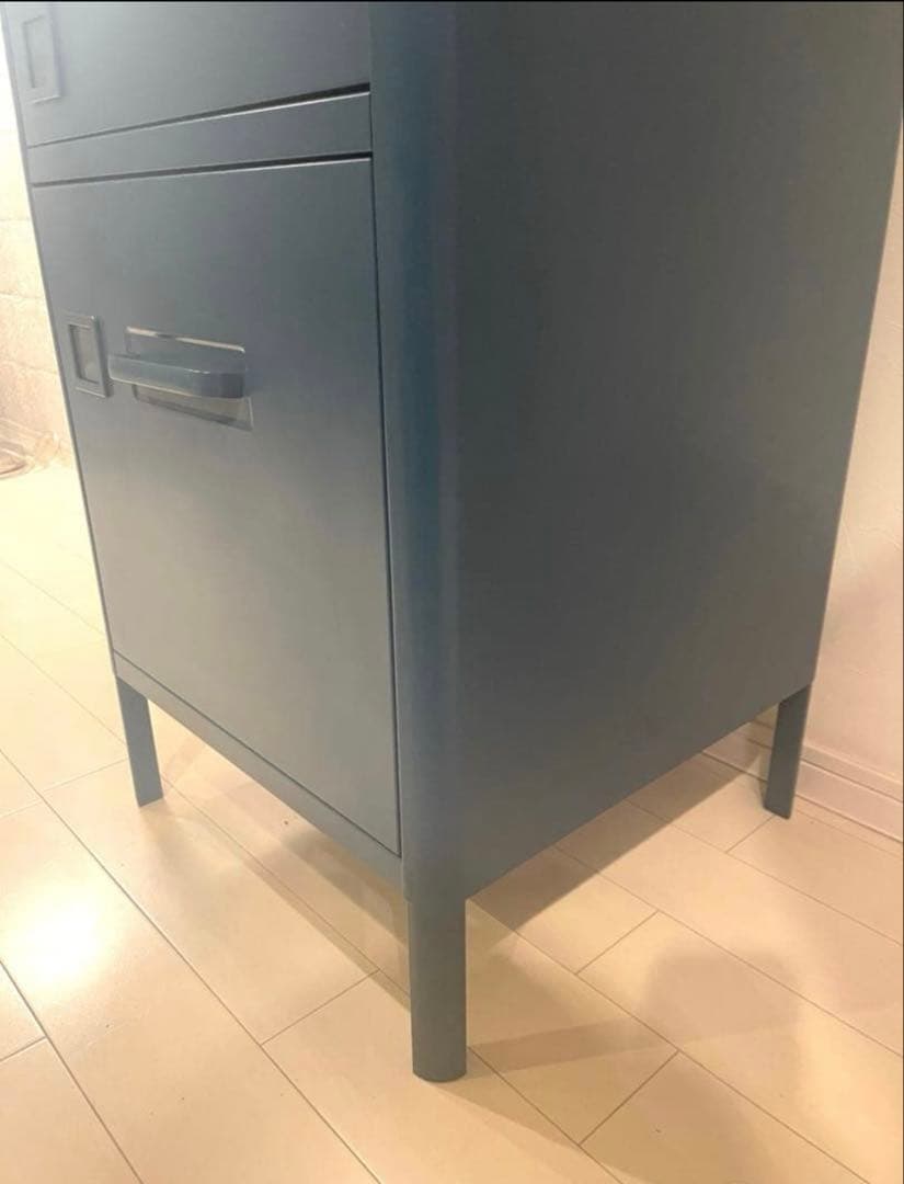 【美品】【廃盤カラー】イドーセン IKEA 4段キャビネット ラス1