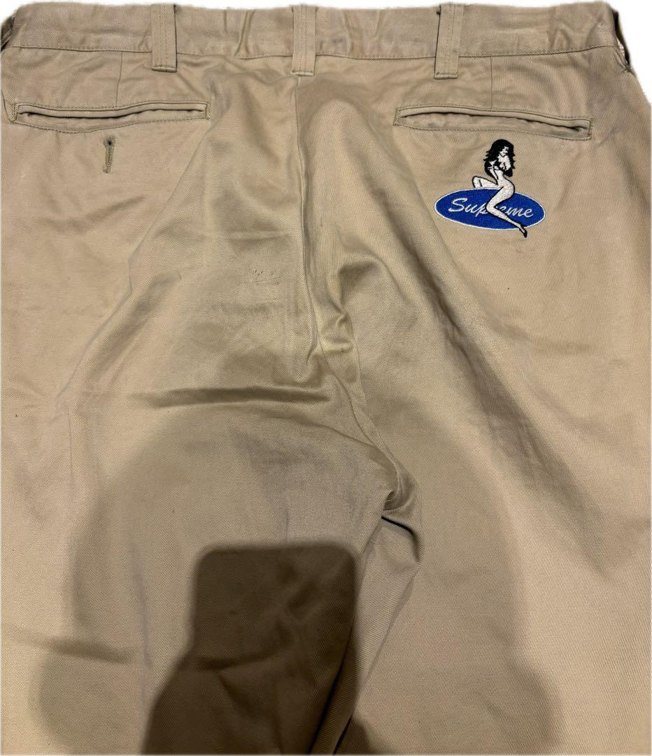 パンツ supreme pin up chino pants